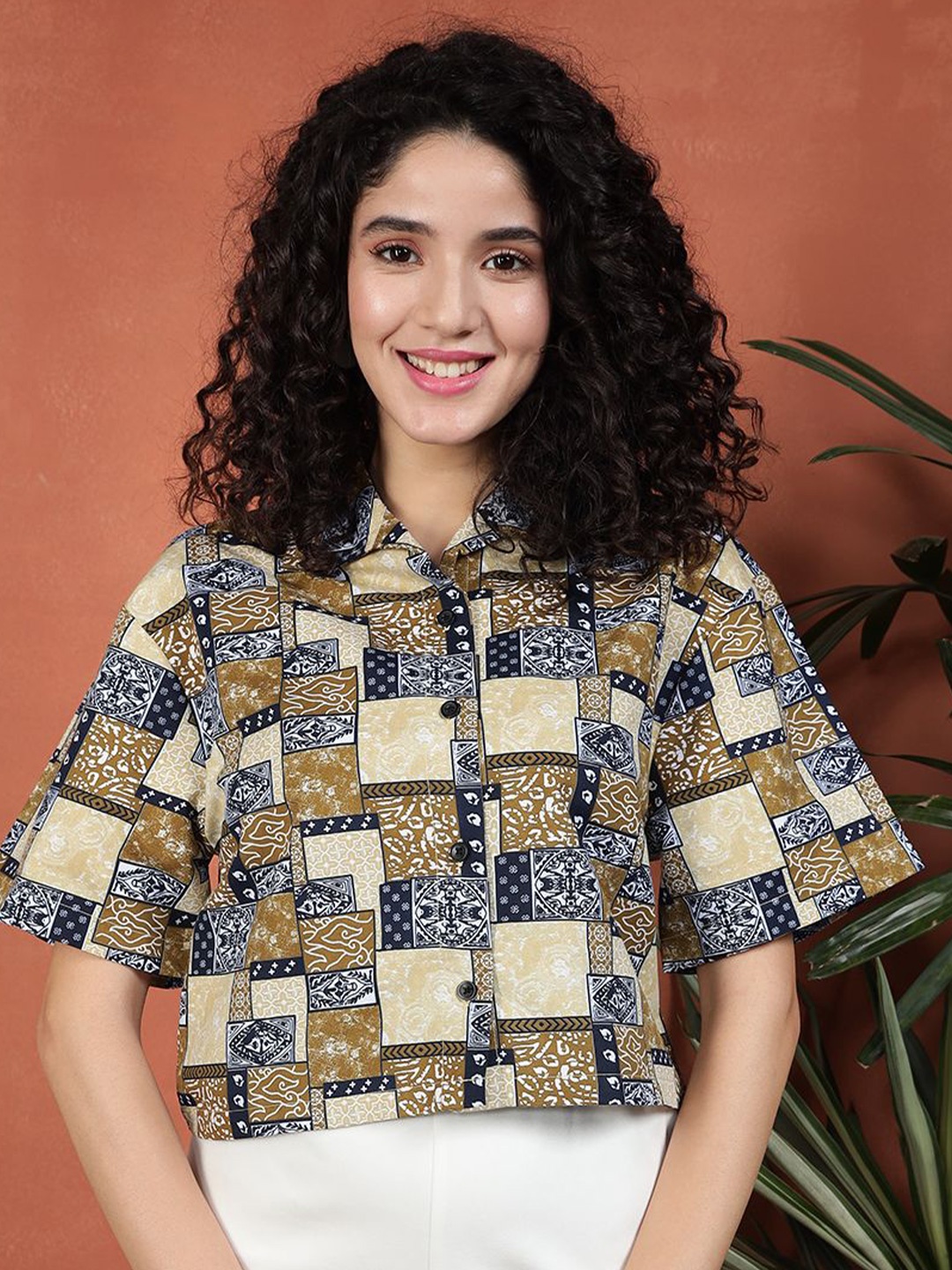 

BAESD Women Standard Opaque Checked Casual Shirt, Multi