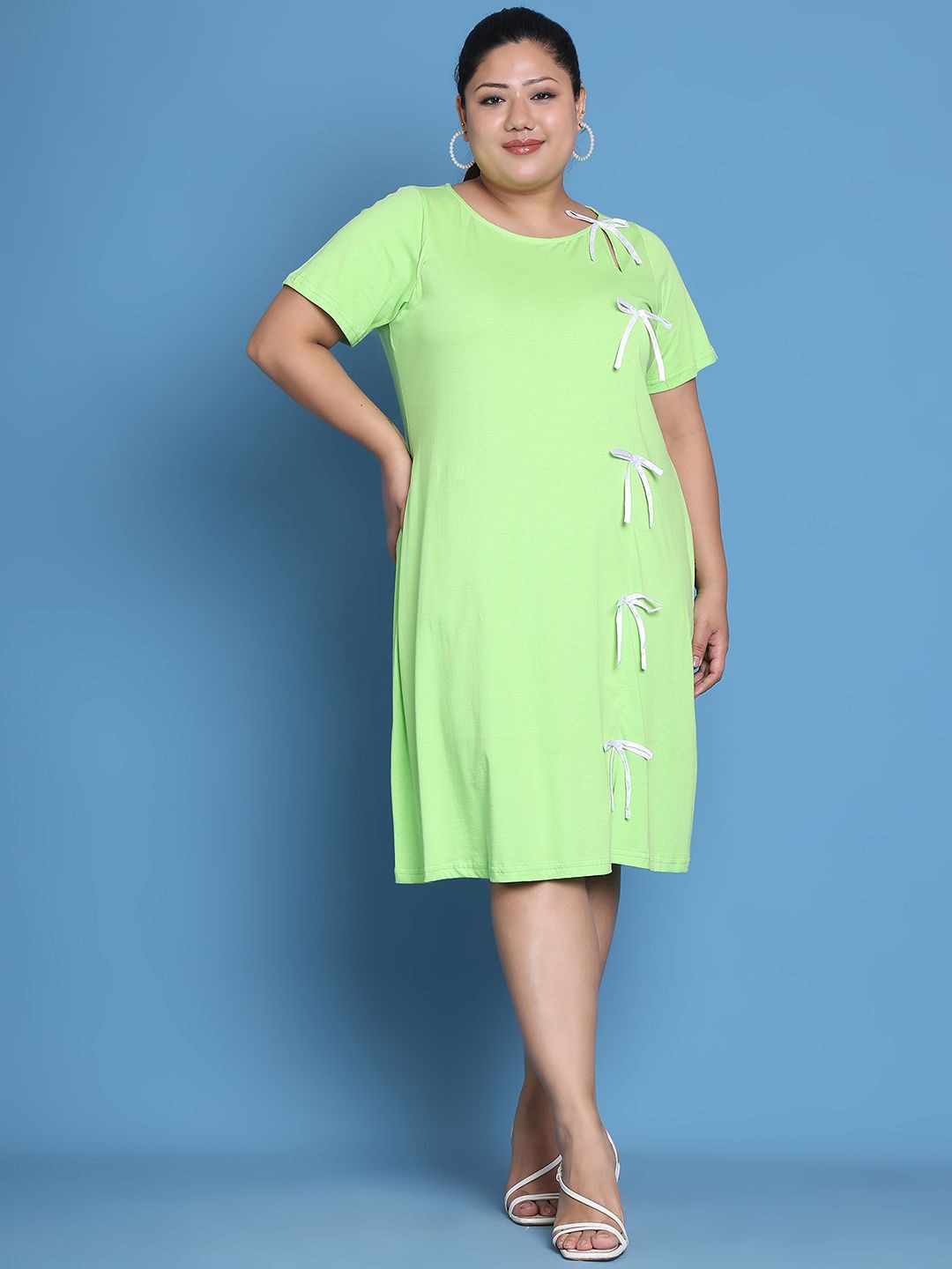 

theRebelinme A-Line Midi Dress, Green