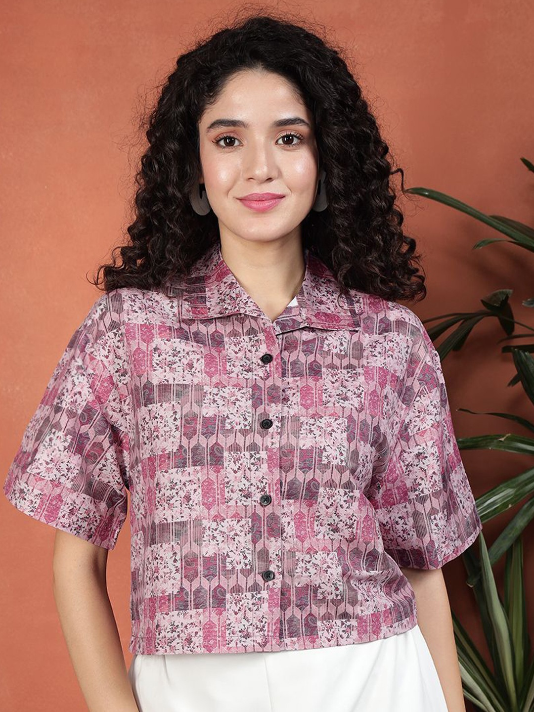 

BAESD Women Standard Opaque Printed Casual Shirt, Multi
