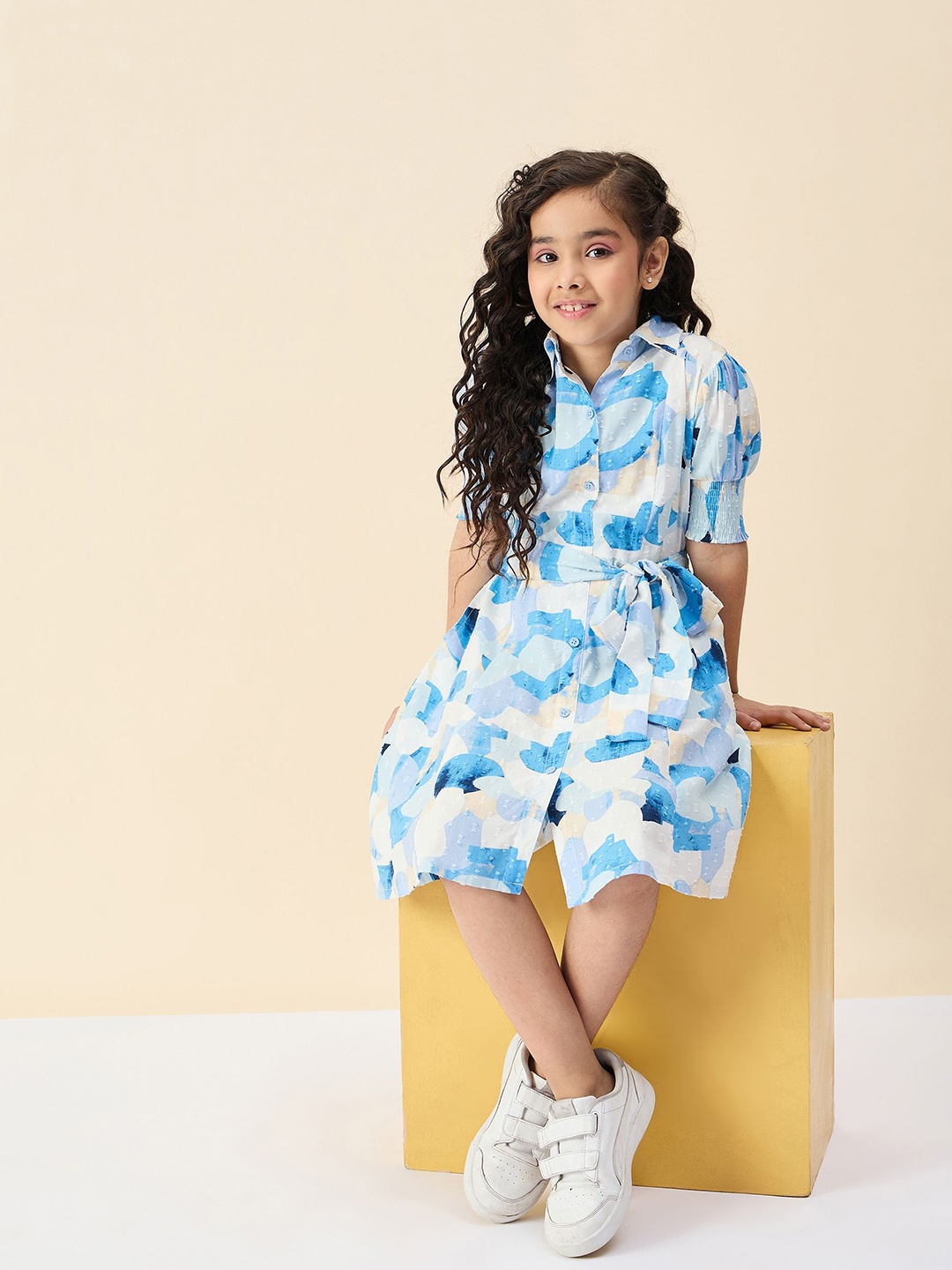 

Stylo Bug Print A-Line Dress, Blue