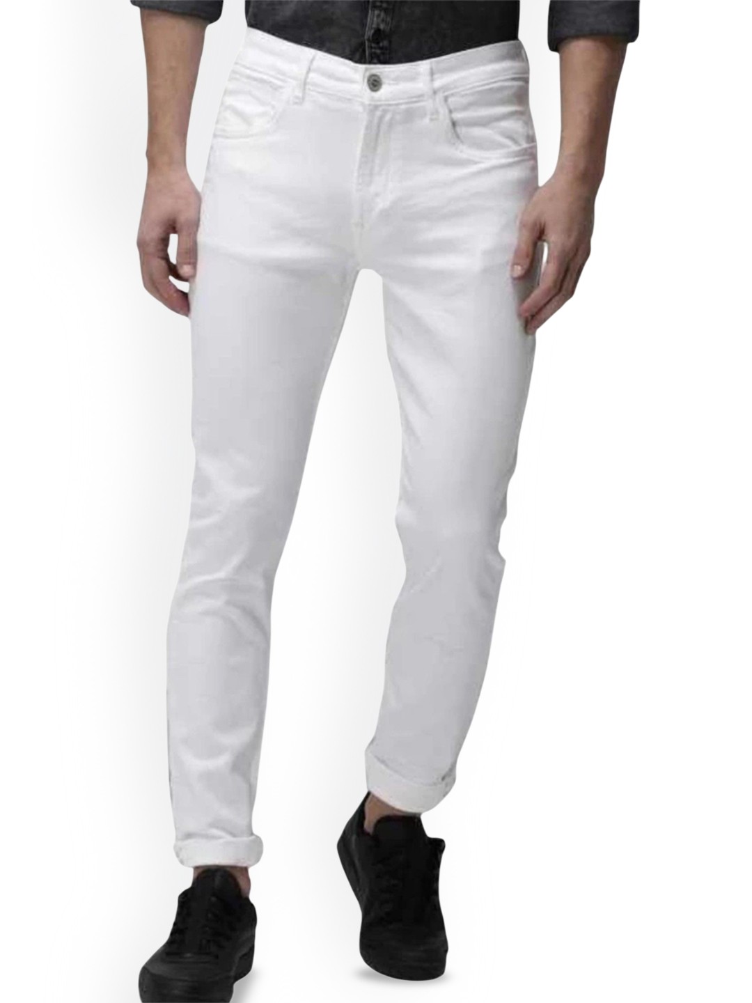 

COMFITS Men Classic Stretchable Jeans, White