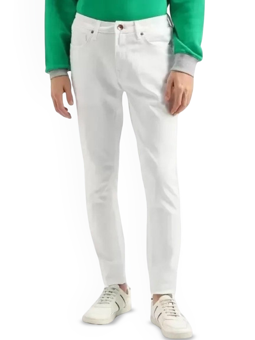 

COMFITS Men Classic Stretchable Jeans, White