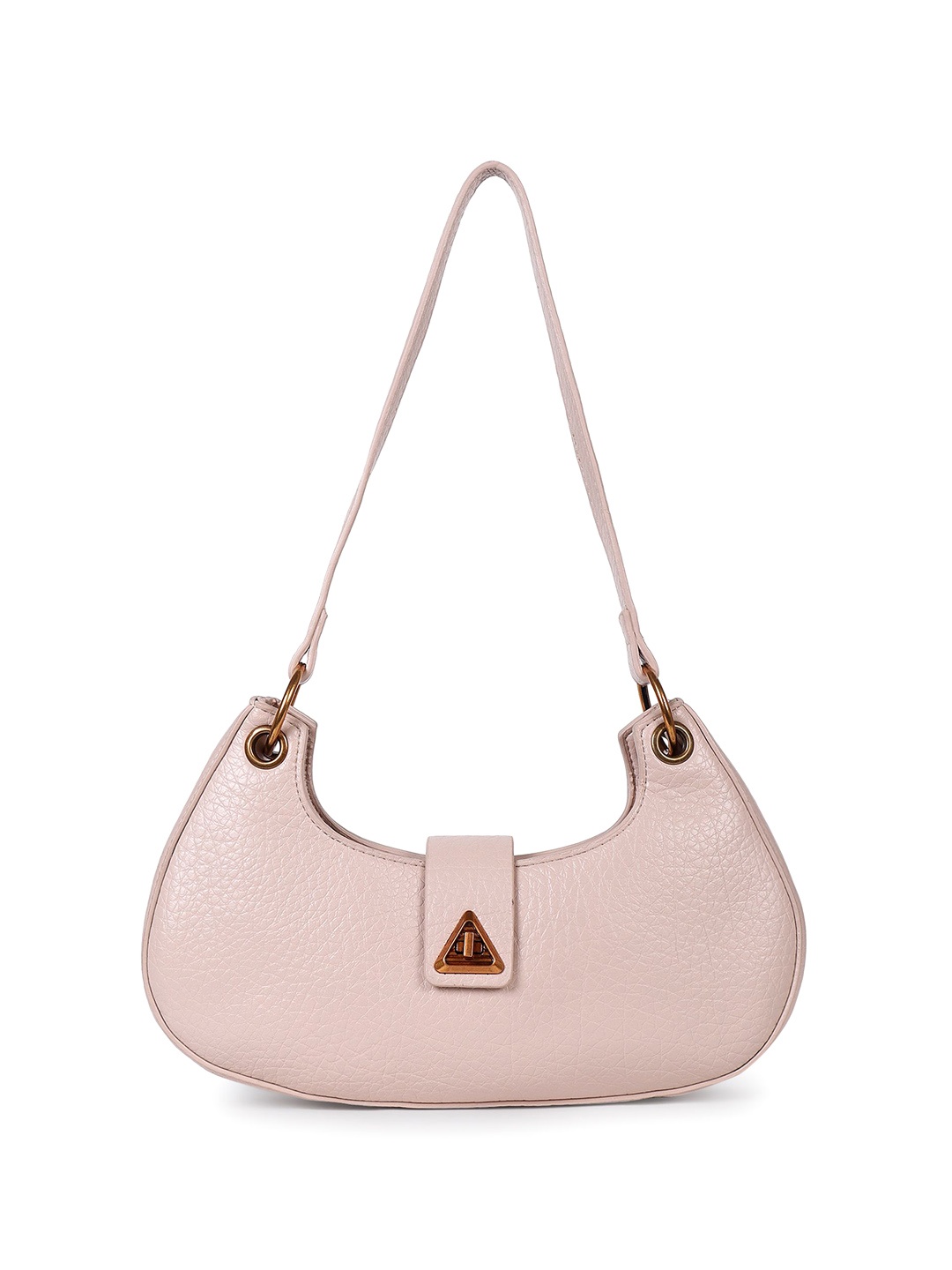 

Pramadda Pure Luxury PU Half Moon Shoulder Bag, Beige