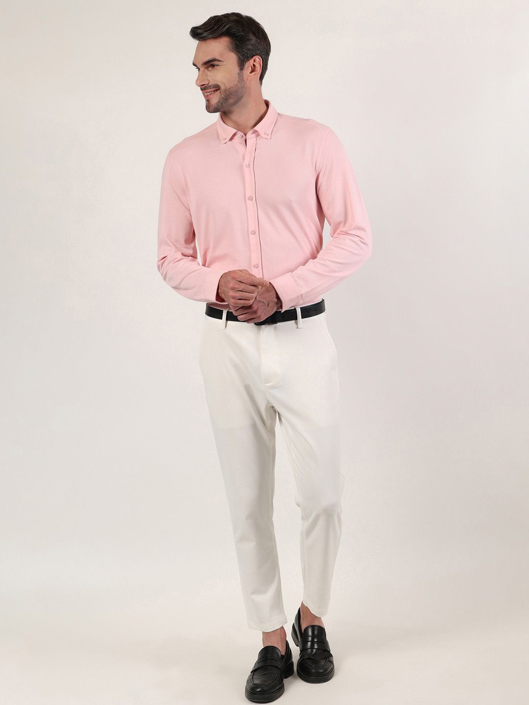 

EAZY Men Opaque Casual Shirt, Pink