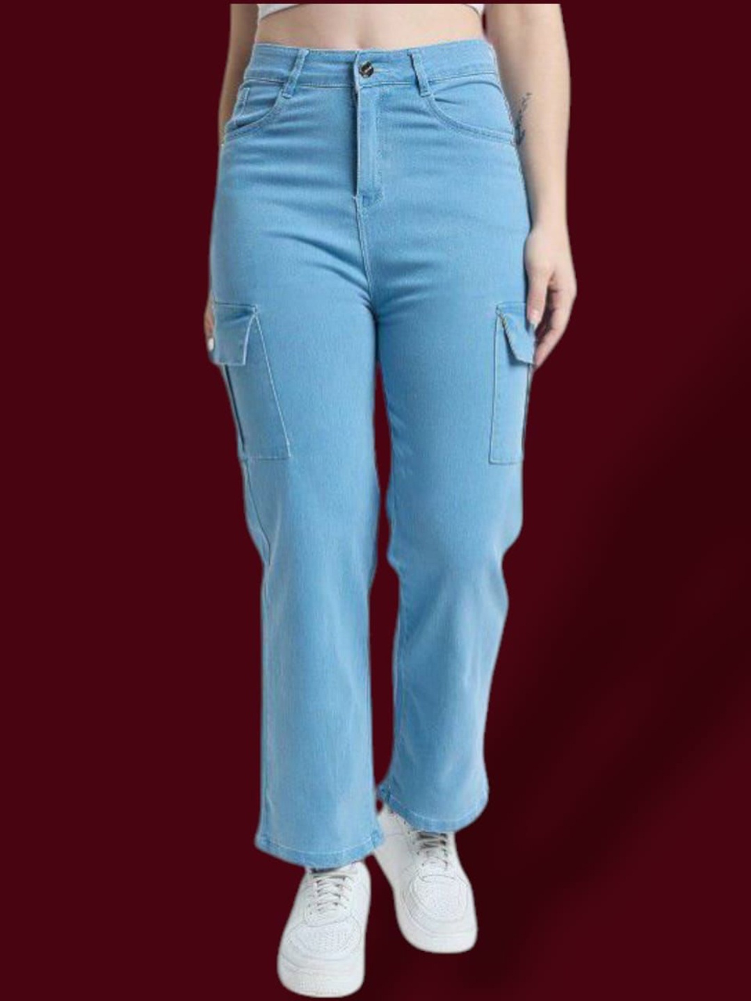 

Perfect Outlet Women Boyfriend Fit High-Rise Stretchable Jeans, Blue