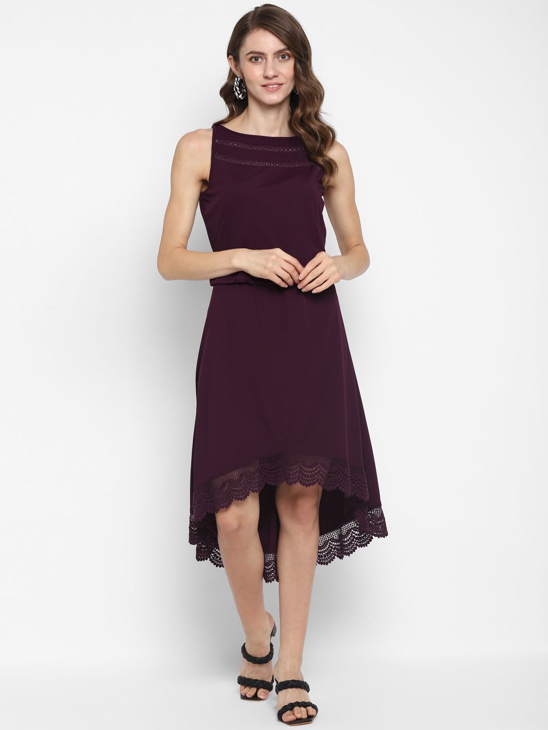 

Taurus A-Line Dress, Maroon