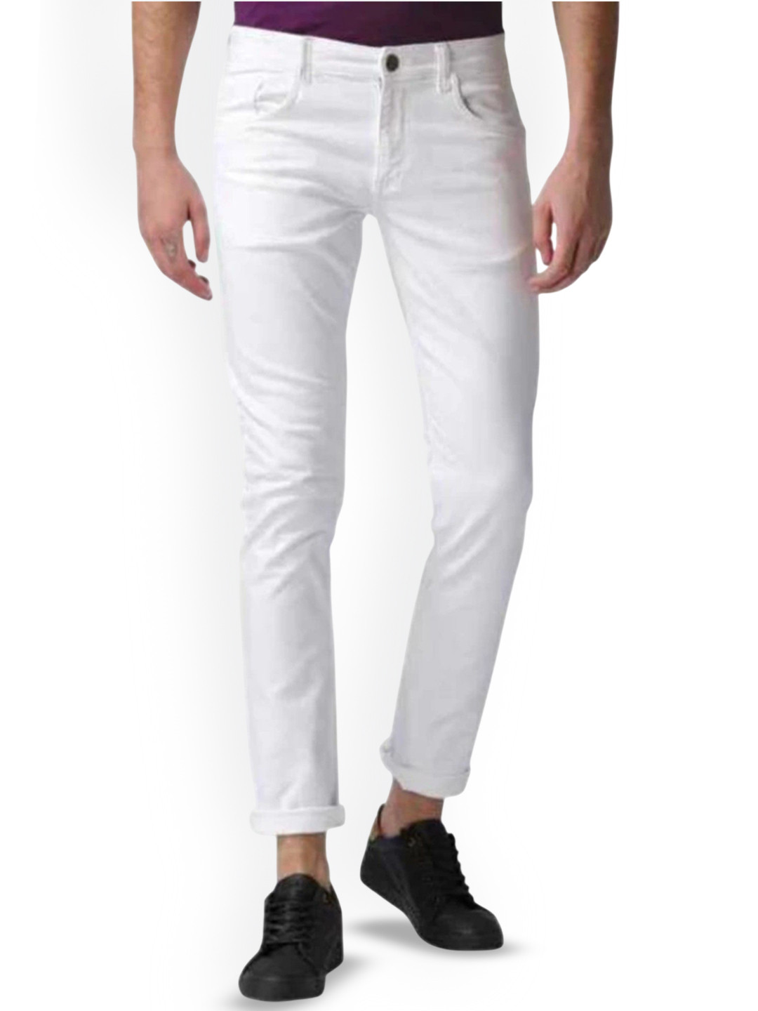 

COMFITS Men Classic Stretchable Jeans, White
