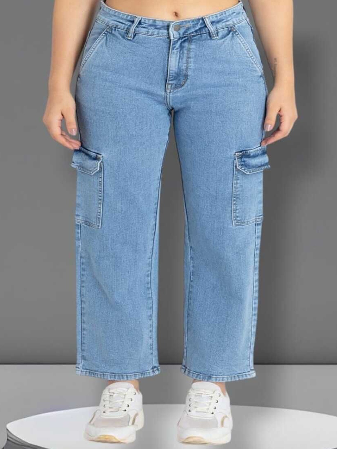 

Perfect Outlet Women Boyfriend Fit High-Rise Stretchable Jeans, Blue