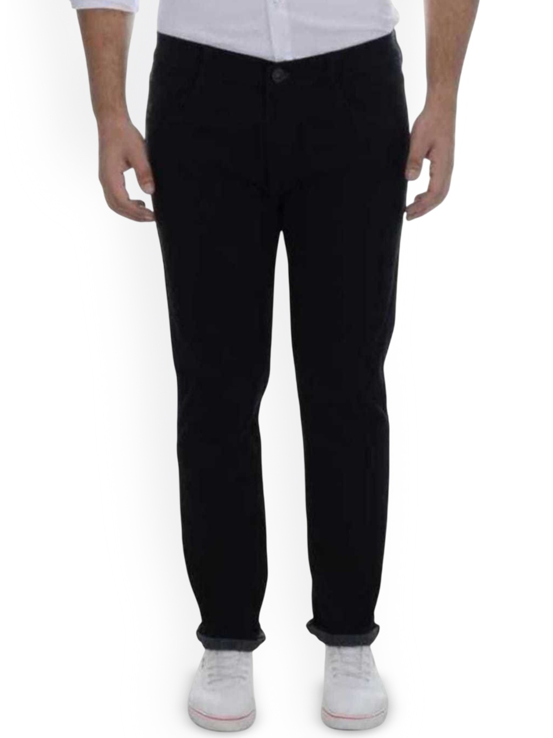 

COMFITS Men Classic Highly Distressed Stretchable Jeans, Black