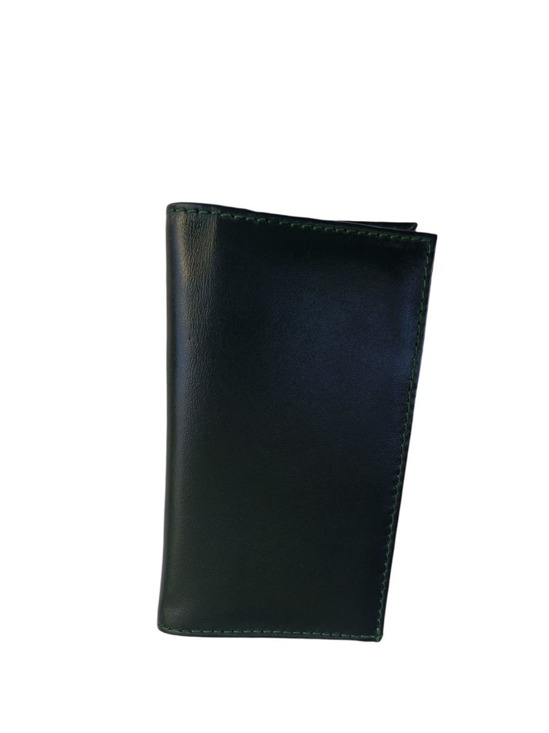 

PERKED Unisex Leather Card Holder with Passport Holder, Green