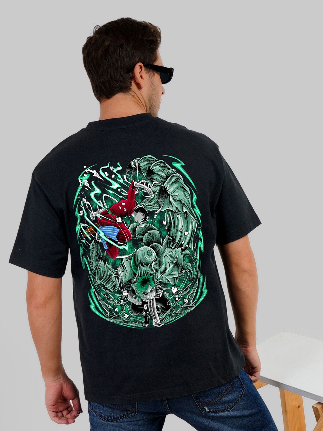 

Underrated Club Men Floral Printed Bio Finish T-Shirt, Black