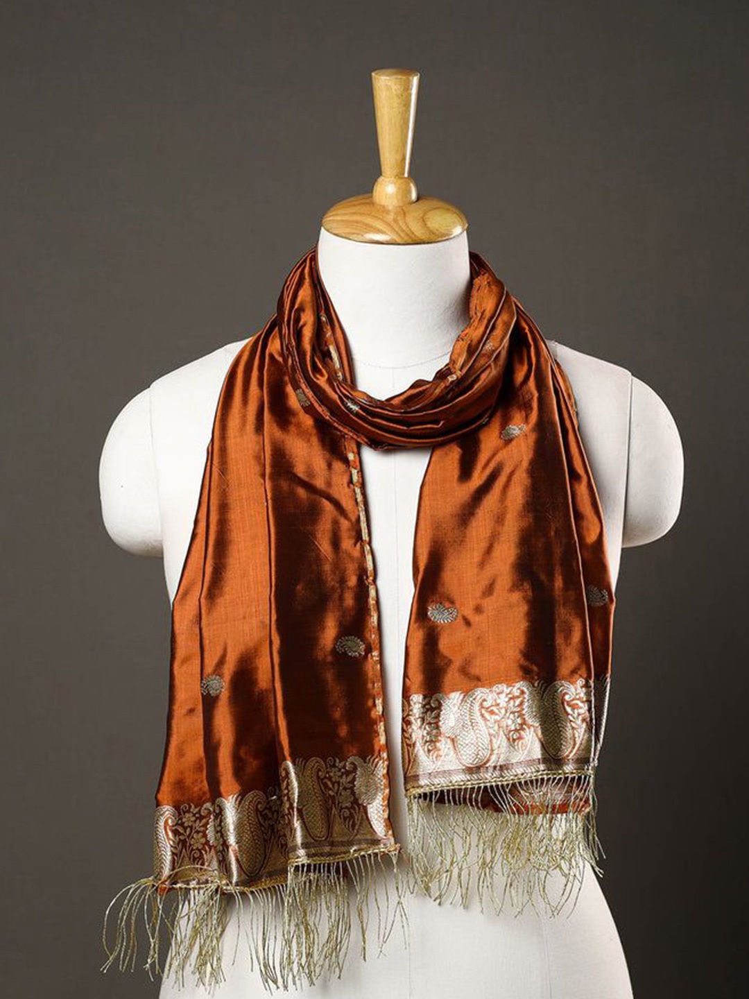 

iTokri Women Woven Design Stole, Orange