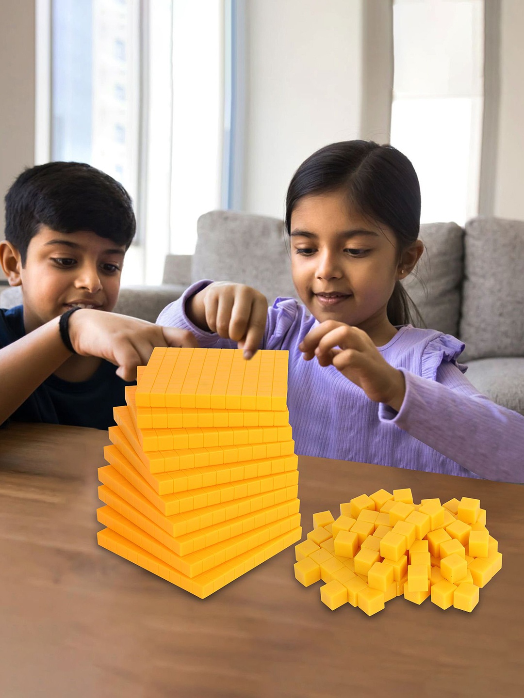 

BAIJNATH Puzzles Toy Learning and Development Toys, Yellow