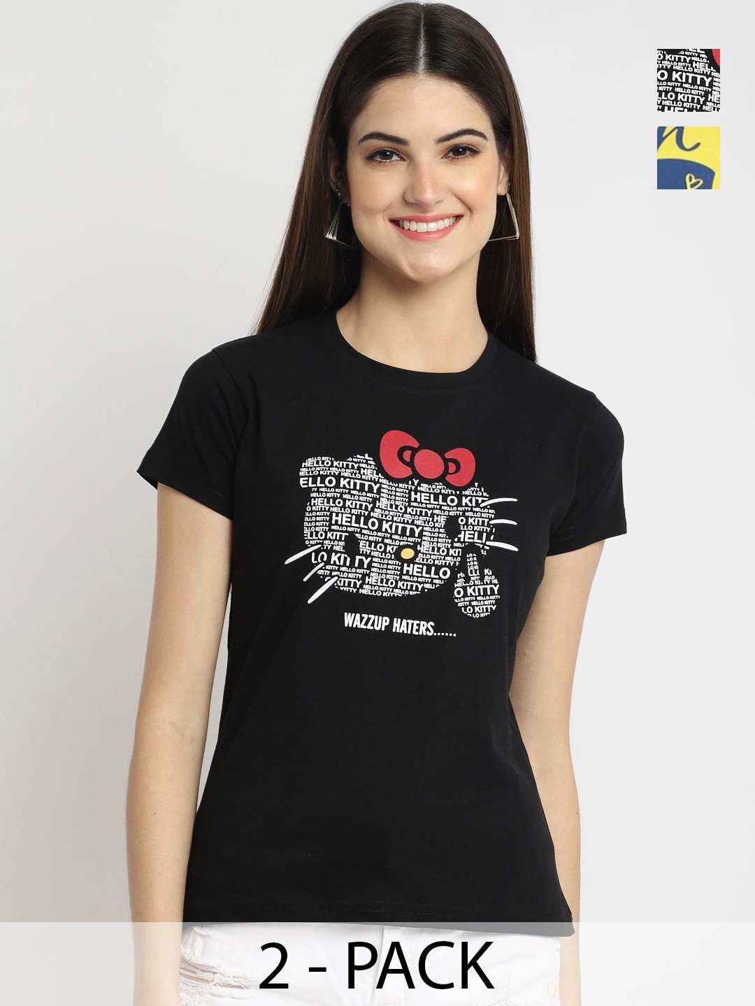 

Dreambe Women Typography Printed T-shirt, Multi