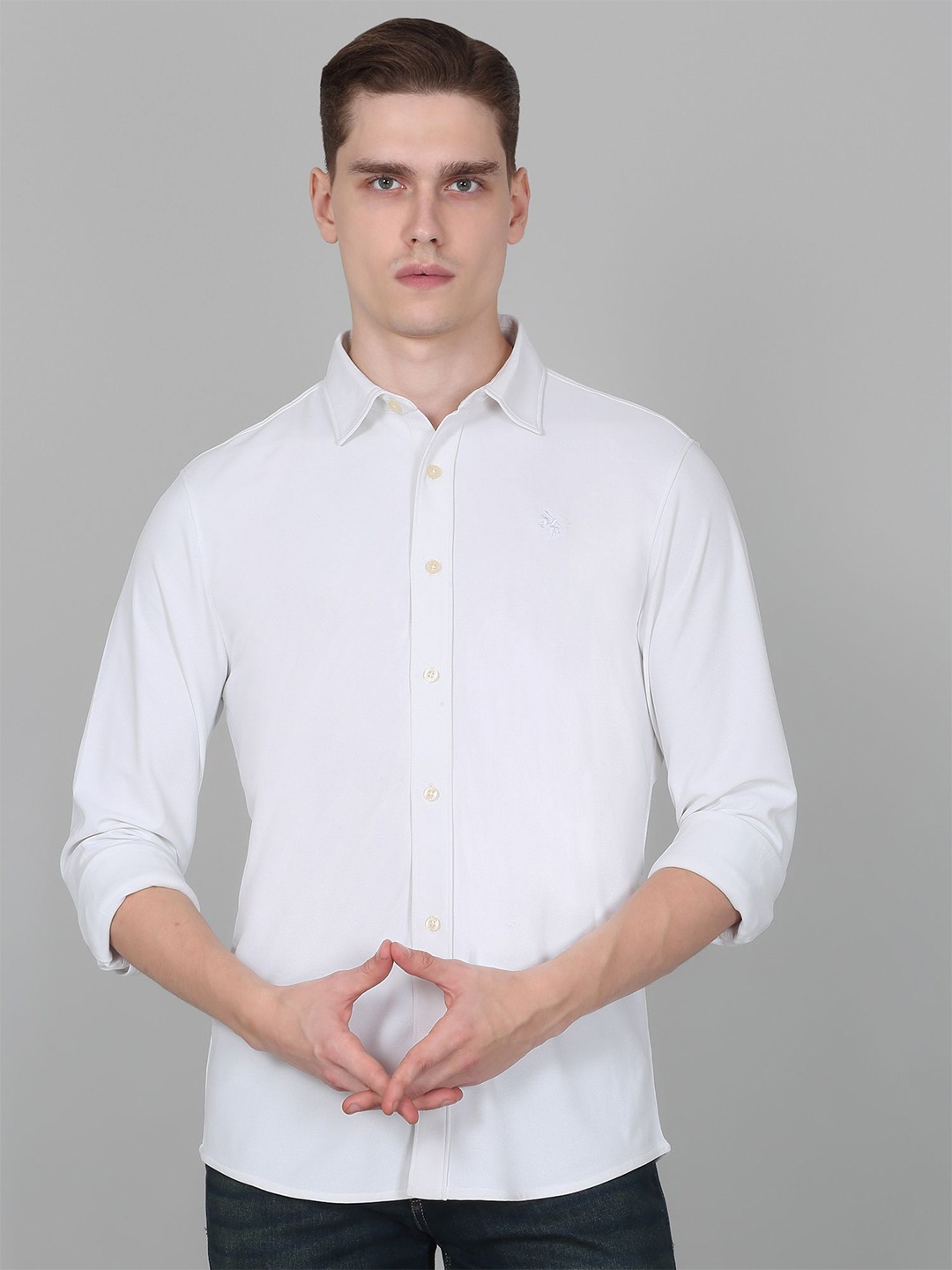 

Cantabil Men Original Opaque Casual Shirt, White