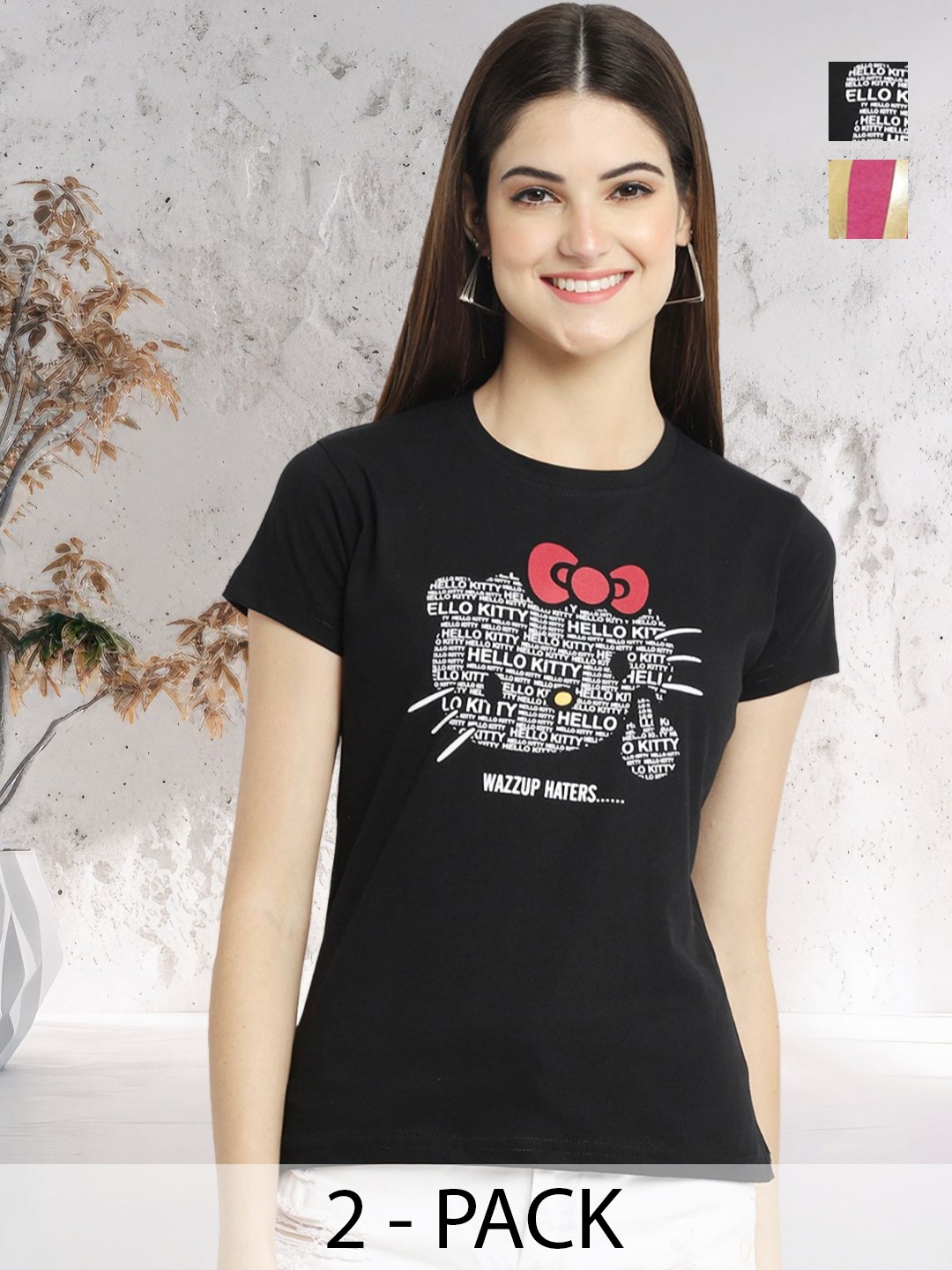 

Metronaut Women Typography 2 Wonder Woman Printed Applique T-shirt, Multi