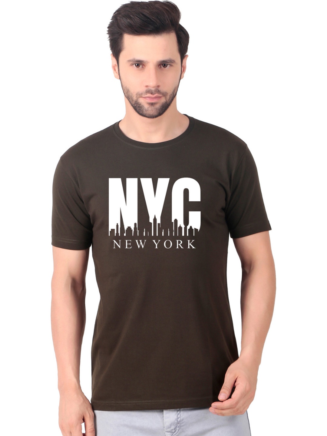 

FABSTIEVE Men New Orleans Pelicans Neymar Printed T-shirt, Brown