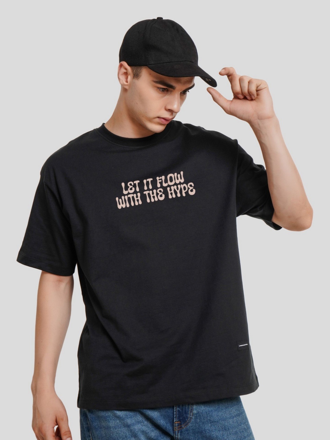 

Underrated Club Men Bio Finish Applique T-shirt, Black