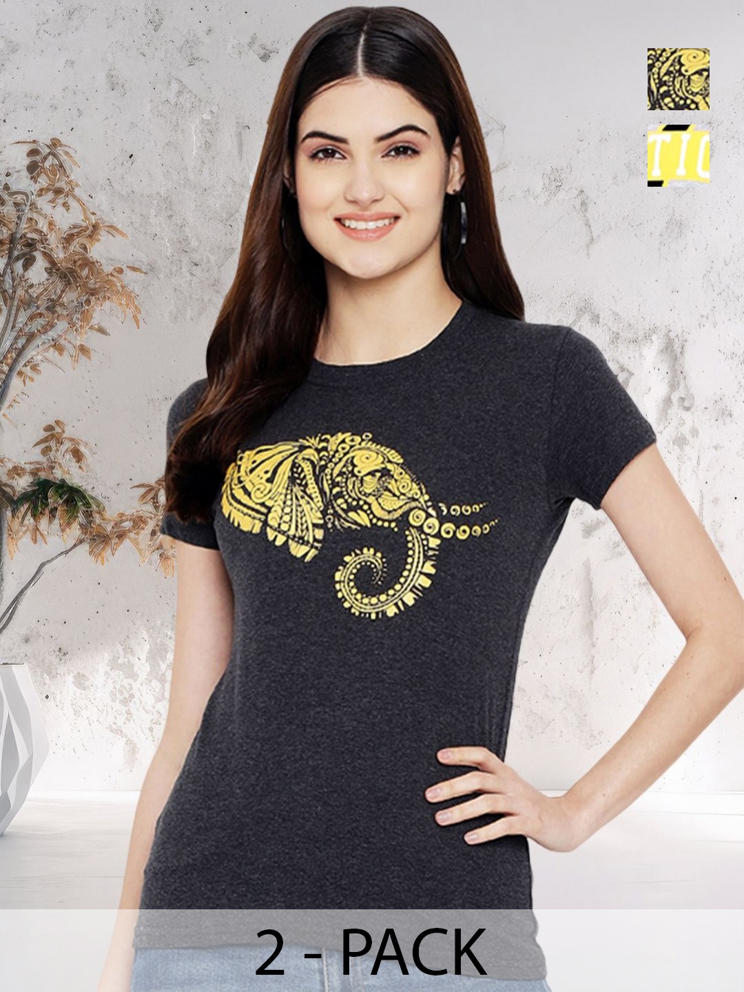 

Metronaut Women Typography 2 Wonder Woman Printed Applique T-shirt, Multi