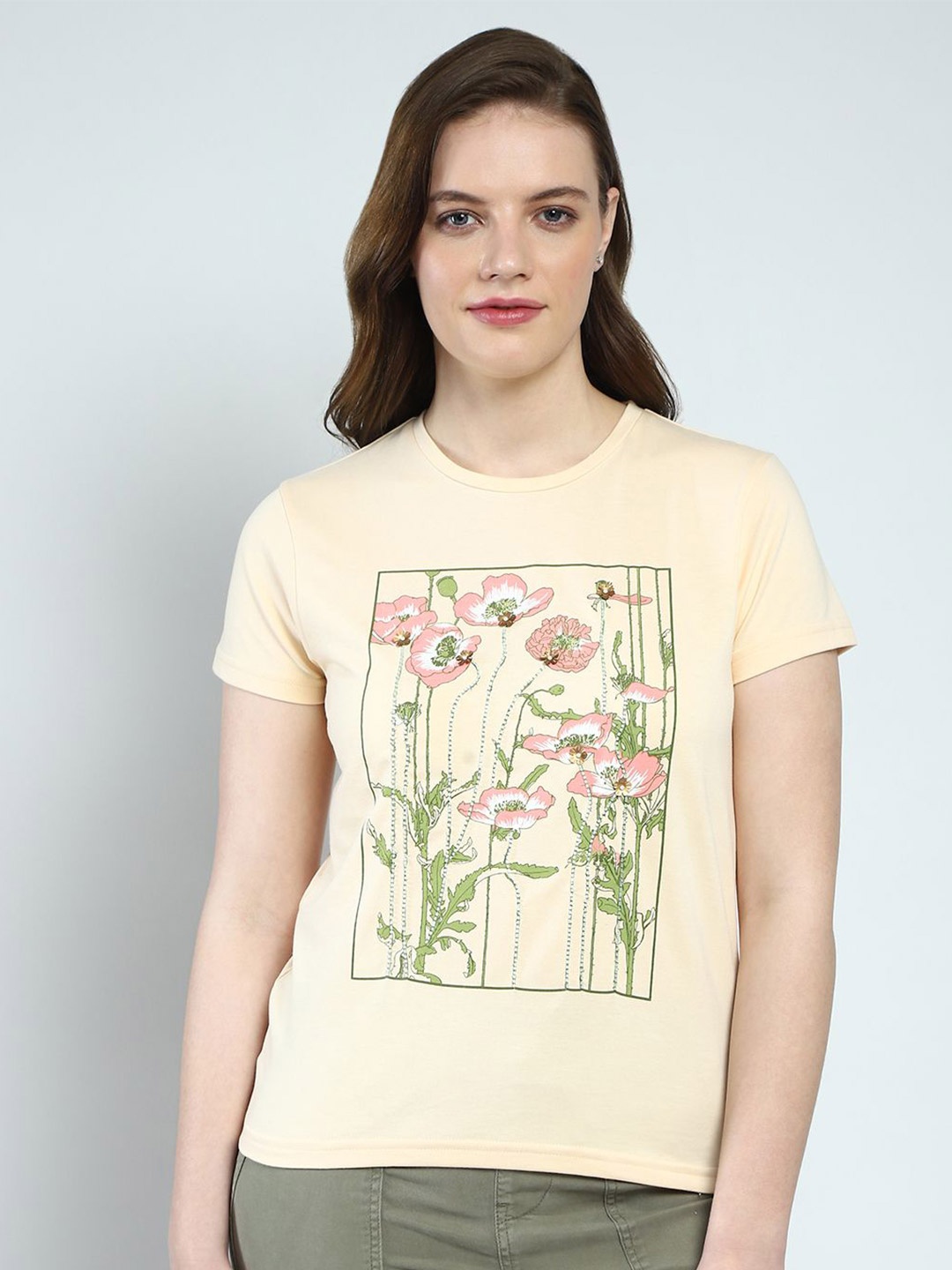 

Monte Carlo Print Cotton Top, Beige