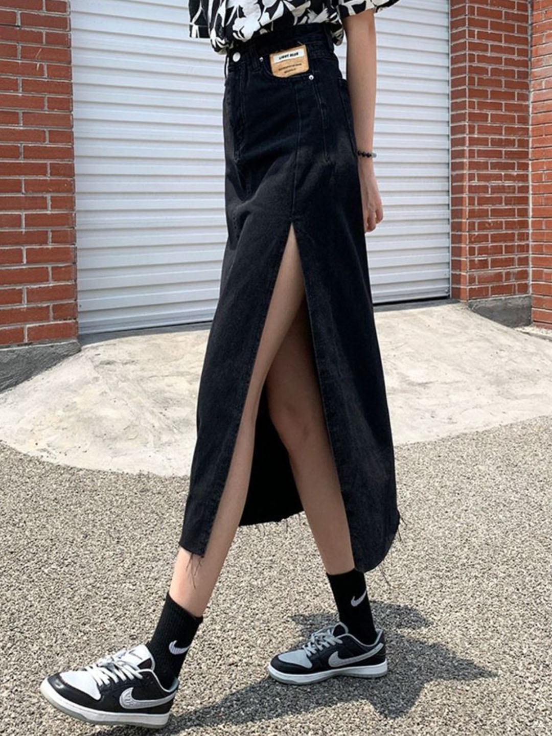 

StyleCast A-Line Midi Skirt, Black