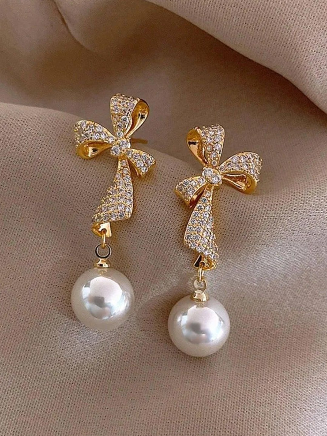

RV YUWON Contemporary Drop Earrings, Gold