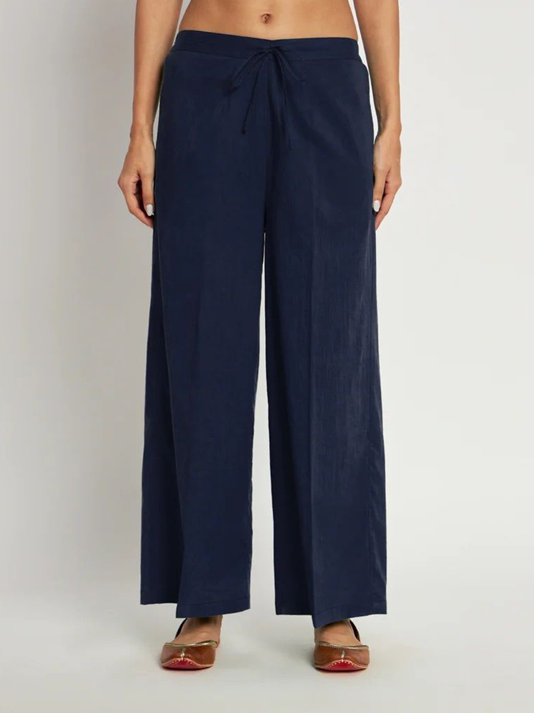 

ATARAH Women Ethnic Palazzos, Navy blue