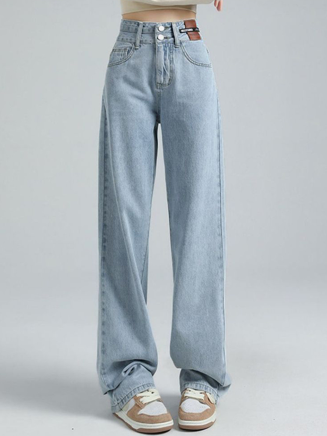 

StyleCast Women Straight Fit High-Rise Jeans, Blue