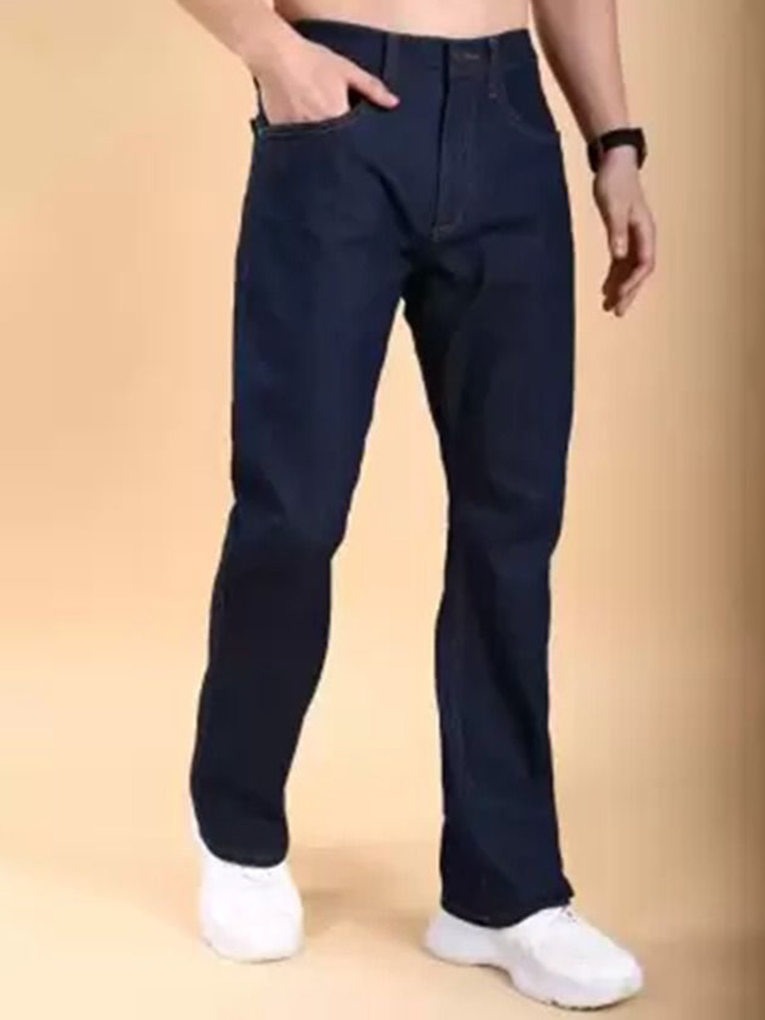 

COMFITS Men Classic Low Distress Stretchable Jeans, Blue