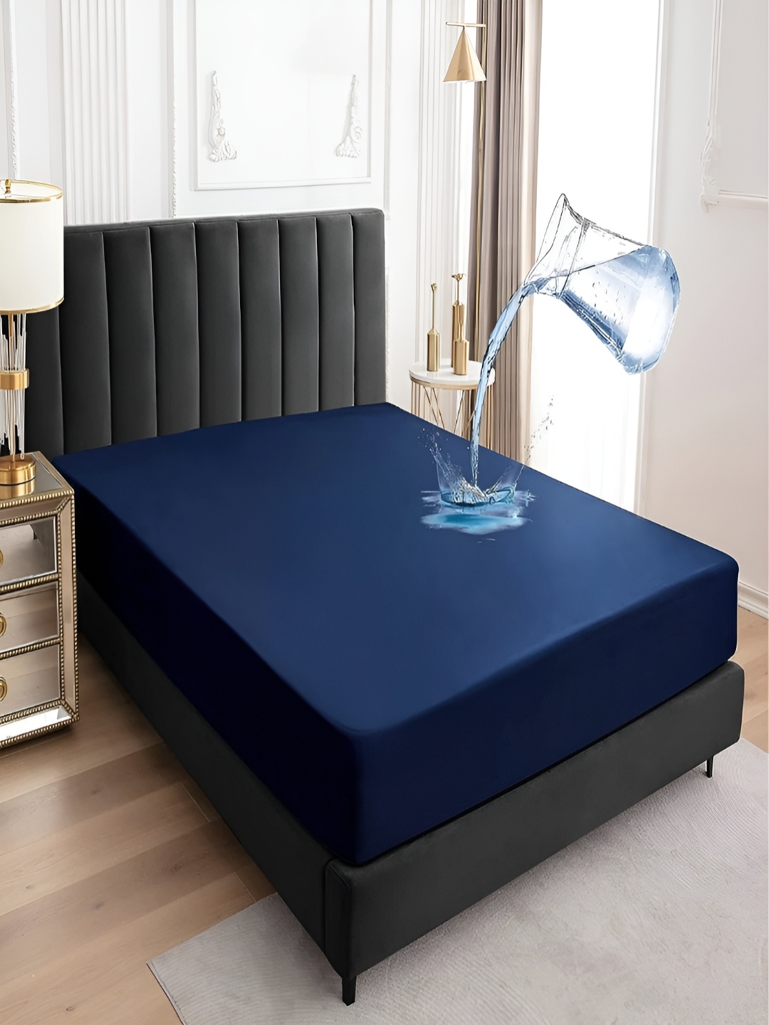 

RRC Blue Terry Water Resistant Mattress Protector