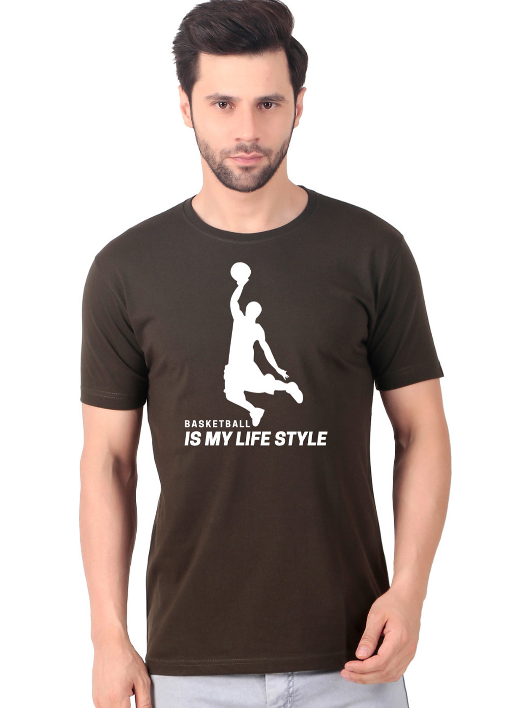 

FABSTIEVE Men New Orleans Pelicans Neymar Printed T-shirt, Brown