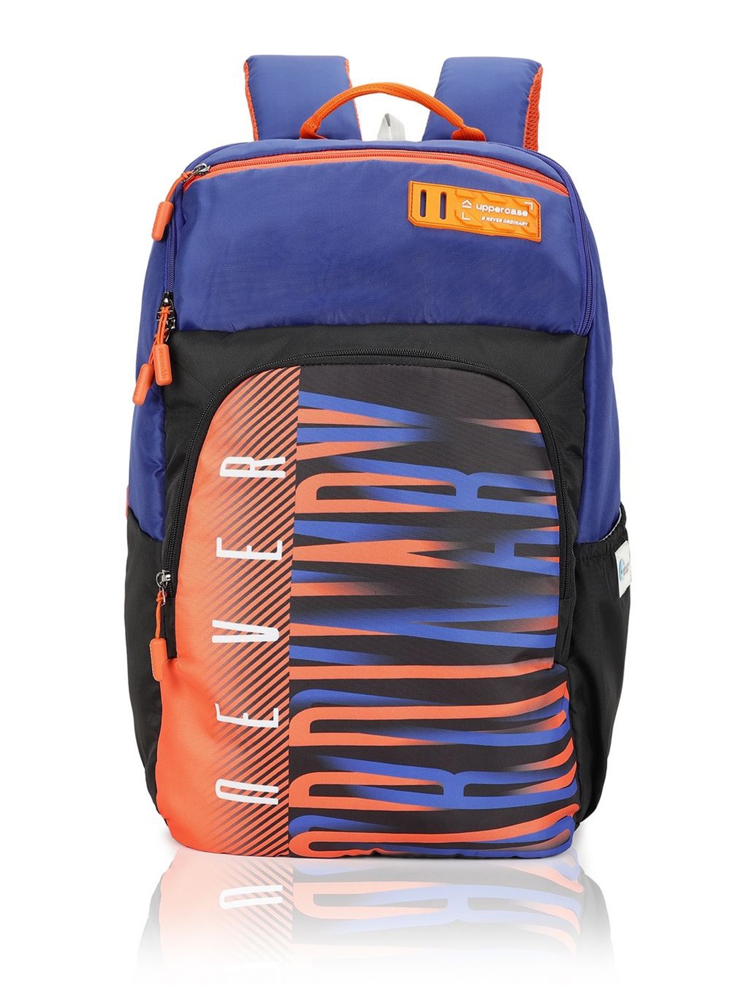 

uppercase Unisex Typography Backpack, Black