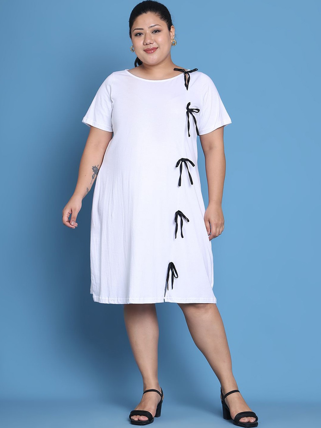 

theRebelinme A-Line Midi Dress, White