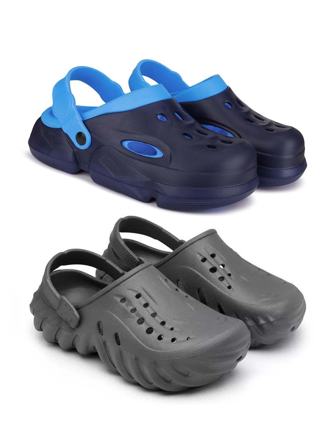 

BERSACHE Men Clogs, Blue