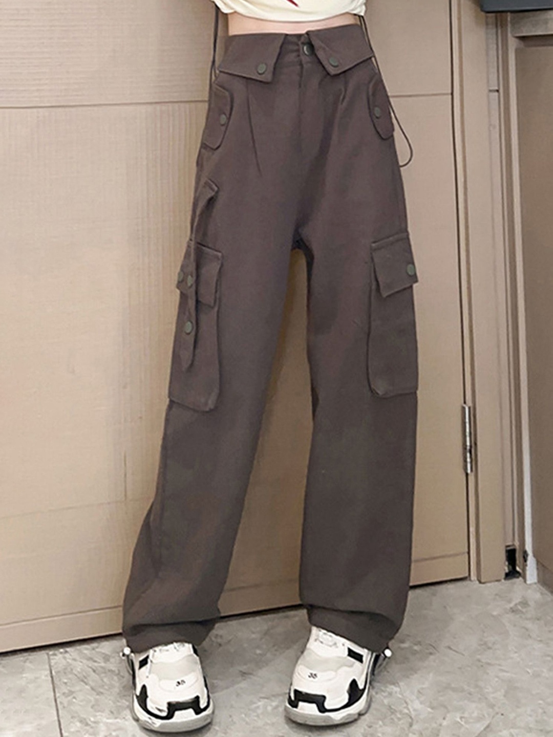 

LULU & SKY Girls Straight Fit High-Rise Slash Knee Jeans, Grey