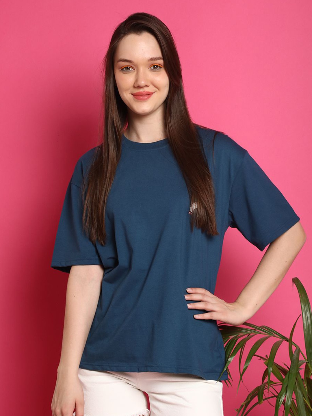 

GLOBAL NOMAD Women Printed T-shirt, Blue