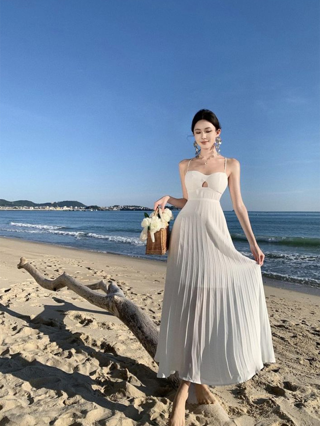 

LULU & SKY Maxi Dress, White