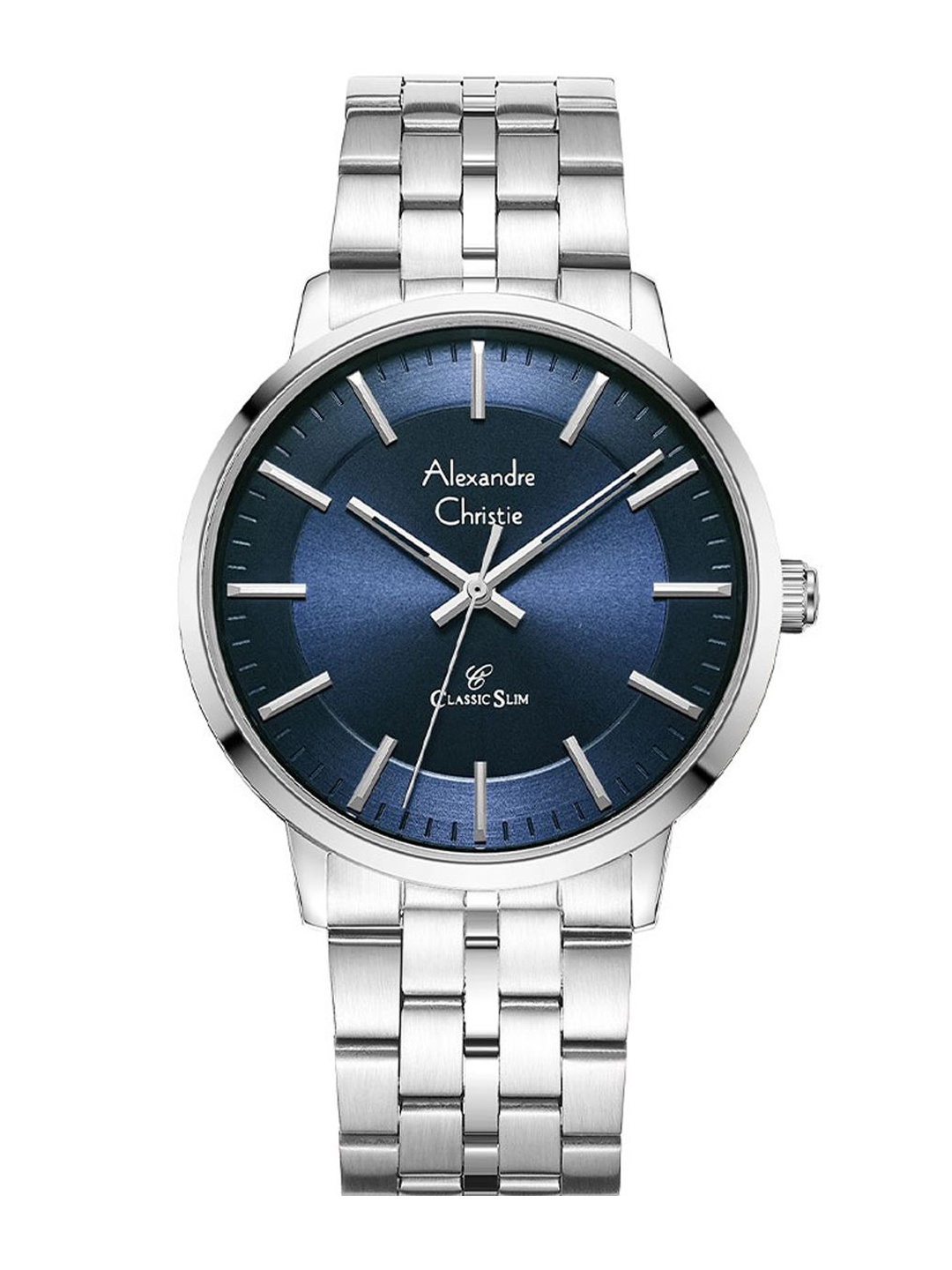

Alexandre Christie Men Mother of Pearl Dial & Stainless Steel Bracelet Style Straps Analogue Watch, Silver