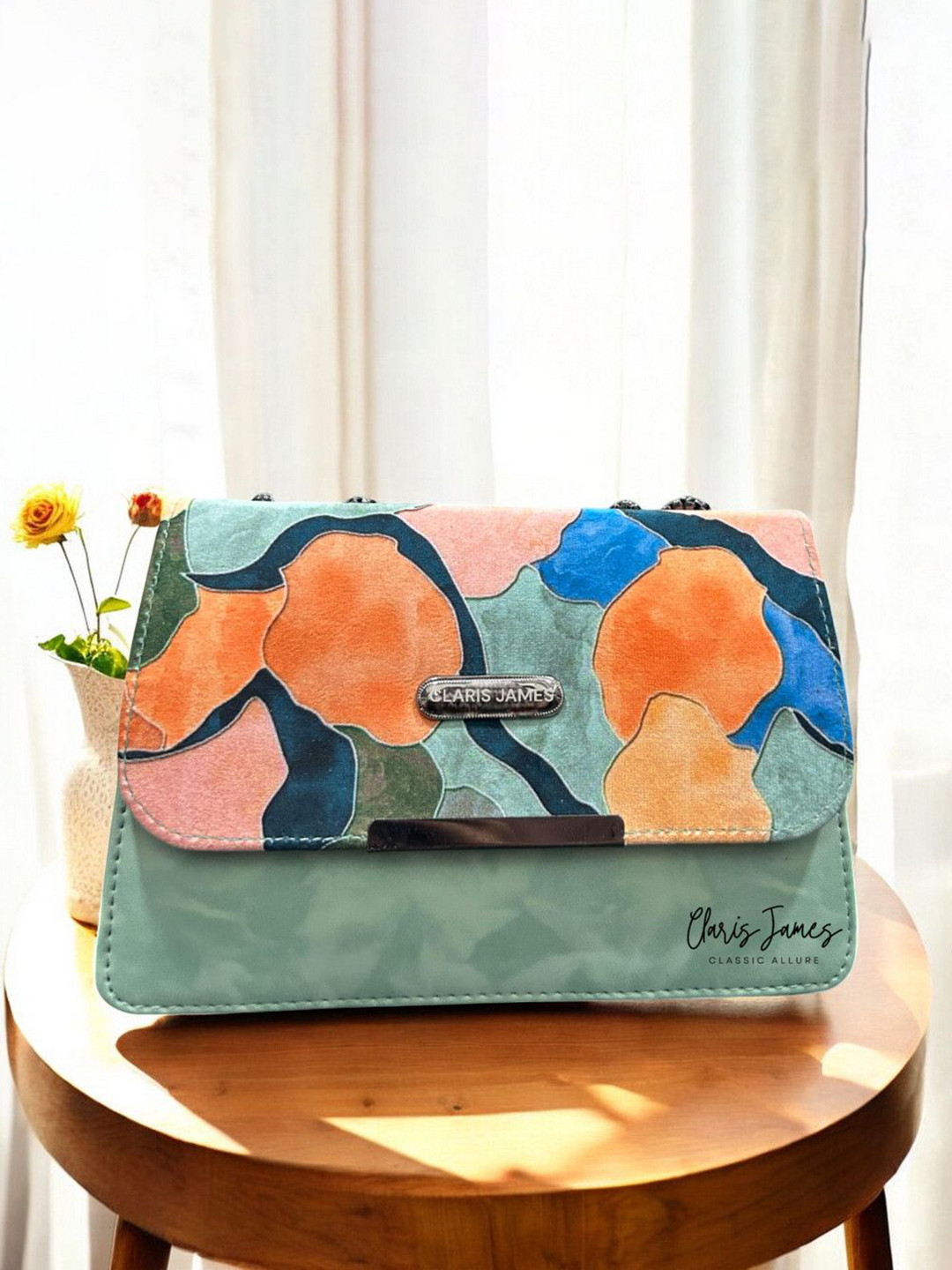 

CLARIS JAMES PU Sling Bag, Green
