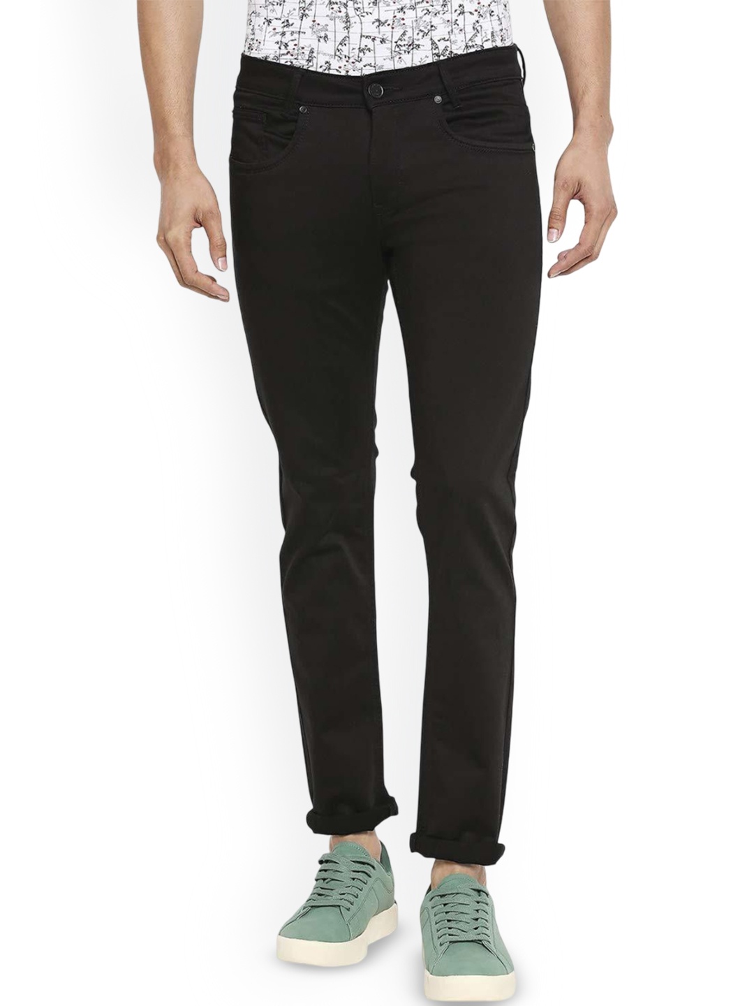 

COMFITS Men Classic Highly Distressed Jeans, Black