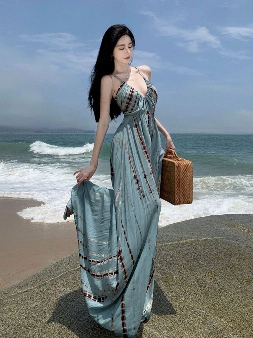

LULU & SKY Maxi Dress, Blue