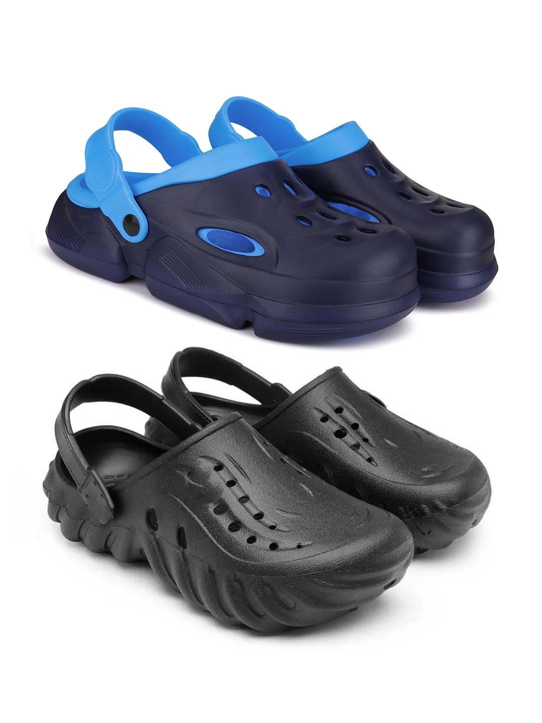 

BERSACHE Men Clogs, Blue