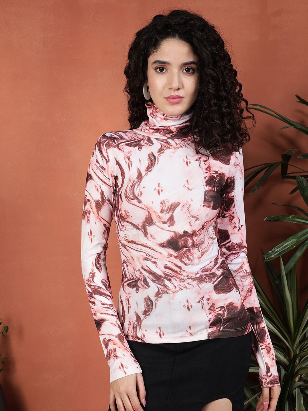 

BAESD Print Top, Brown