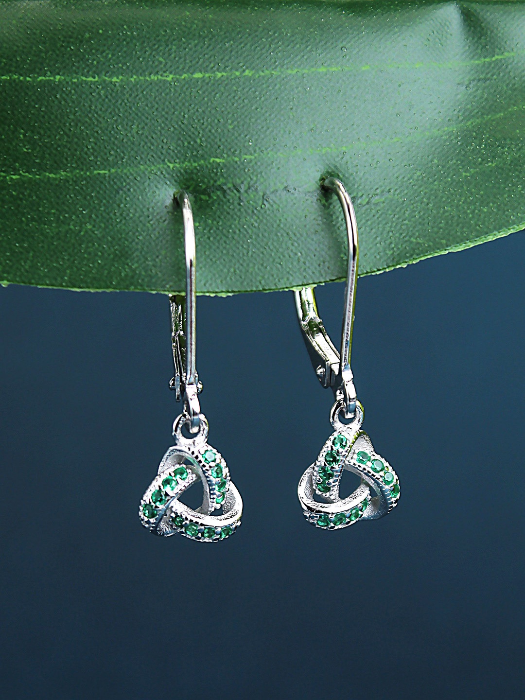 

DEVASHREE Classic Drop Earrings, Green