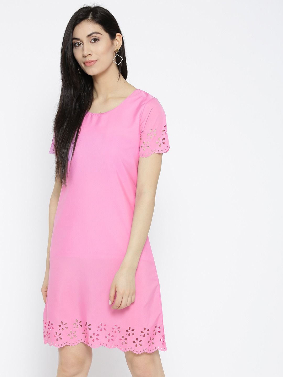 

Moda Rapido Crepe A-Line Dress, Pink