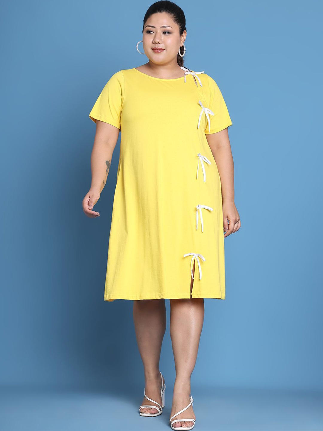 

theRebelinme A-Line Midi Dress, Yellow