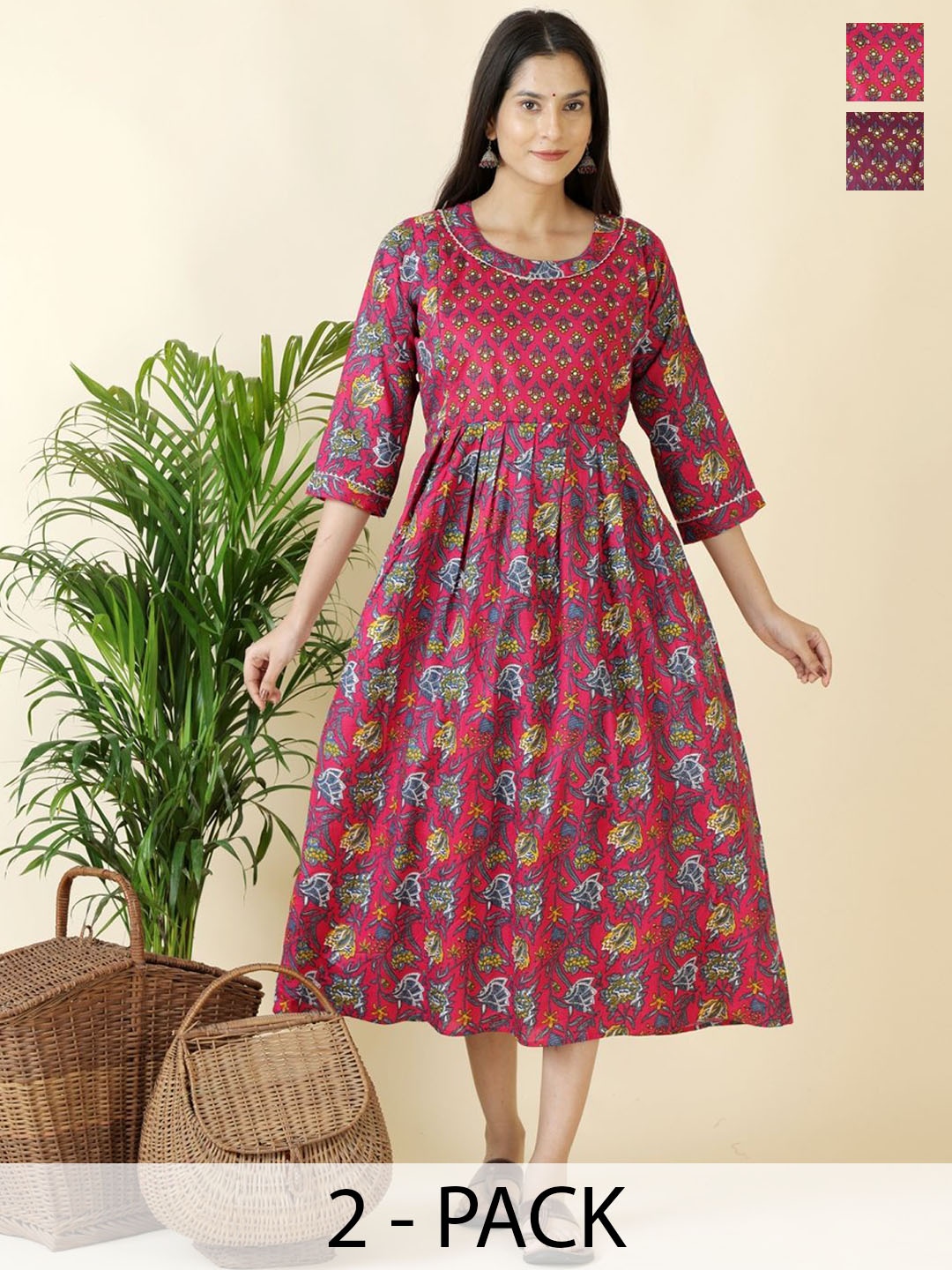 

Moda Rapido Women Ethnic Motifs Printed Anarkali Kurta, Multi