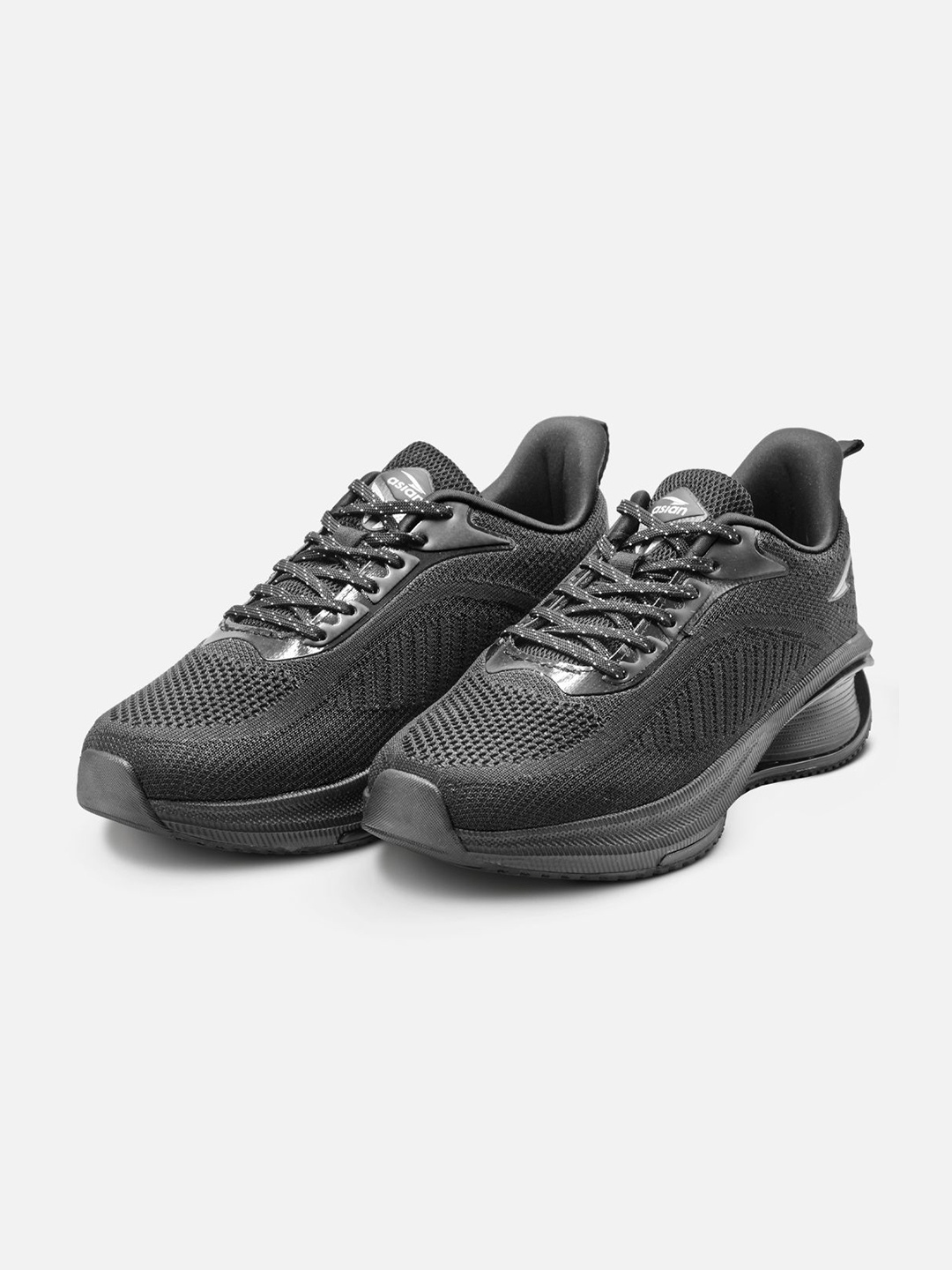

ASIAN Men Mesh Running Non-Marking Shoes, Black