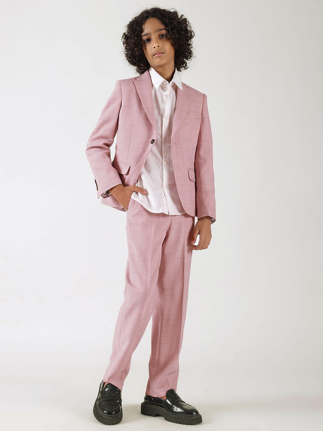 

One Friday Boys Blazer & Pants Two-Piece Suits Suits, Mauve