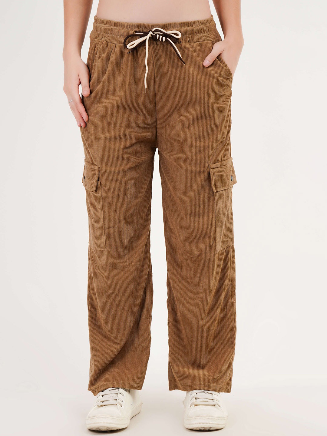 

Lugo Women Cargos Trousers, Brown